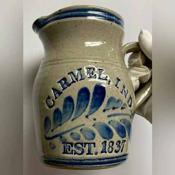 🦋SOLD🦋 ~Vintage Westerwald Pottery Vase “Carmel, IND” Pitcher / Jug - Picture 11 of 14